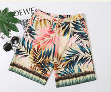 Load image into Gallery viewer, Men&#39;s Printed Drawstring Beach Pants with Pockets