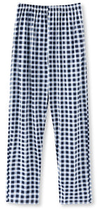 Summer Pajamas Men's Knitted  Cotton Pants Plaid Thin Casual Pants