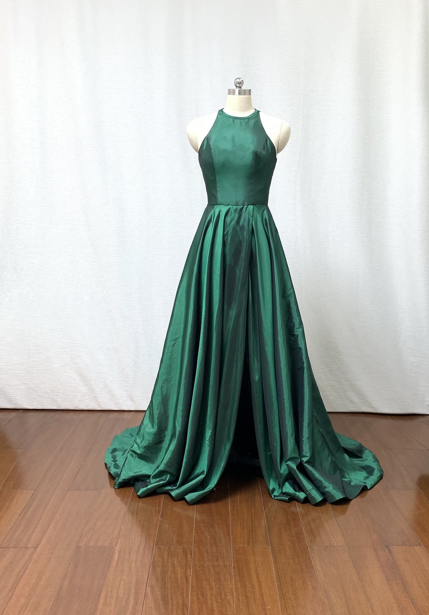 Emerald Green Prom Dress 2023 Key Hole Back with Slit 4 / Emerald Green Emerald Green Prom Dress 2023 Key Hole Back with Slit 4 / Emerald Green