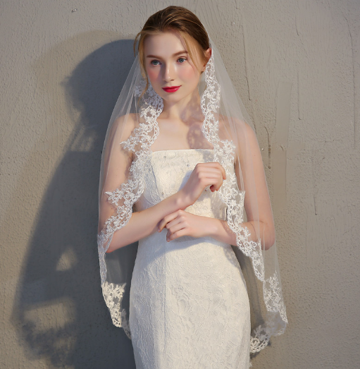 White/Ivory Wedding Veil with Comb