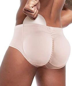 Men Padded Underwear Briefs Boxers Men Butt Booster Hip Enhancer 4 Detachable Pads