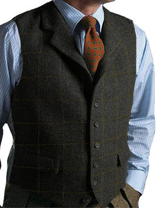 Wedding Vests for Boys Groomsmen Groom Big and Tall Casual Formal Business Vest Waistcoat