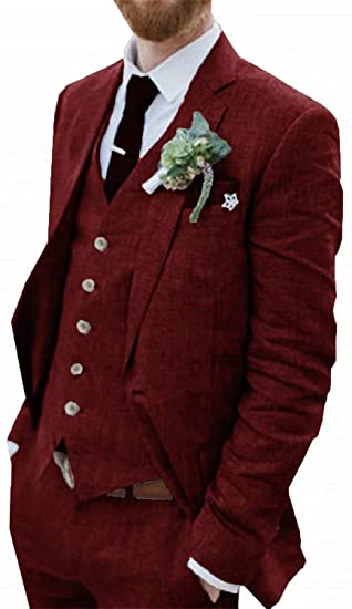 Burgundy 2025 wedding jacket