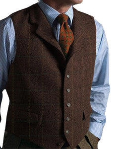 Wedding Vests for Boys Groomsmen Groom Big and Tall Casual Formal Business Vest Waistcoat