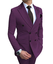 Load image into Gallery viewer, Men&#39;s Suits for Wedding Regular Fit 2 Pieces Blazer Pants 32R to 48R &amp; Custom Size