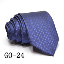 Load image into Gallery viewer, Neck Tie for Men Wedding Neckties Ready-to-ship Black Blue Burgundy