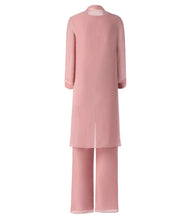 Load image into Gallery viewer, Mother of the Bride Dress Half Sleeves - 3 Pieces Chiffon Pants Suit With Jacket Plus Size