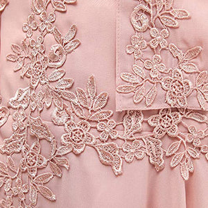 Pink Lace Mother of the Bride Dress  - 2 Pieces Chiffon Irregual Dress Suit With Jacket Plus Size