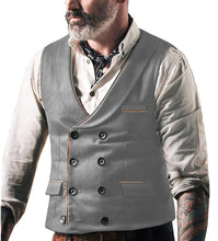 Load image into Gallery viewer, Grey Suede Vest Made to Order