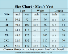 Load image into Gallery viewer, Men&#39;s Vest U Neck Plaid Double Breasted Formal Business Vest