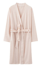 Load image into Gallery viewer, Thread Knit Bathrobe Kimono Waffle Long Sleeve Men&#39;s Nightgown