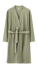 Load image into Gallery viewer, Thread Knit Bathrobe Kimono Waffle Long Sleeve Men&#39;s Nightgown