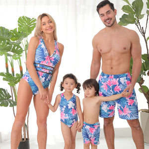 Family Parent-Child Swimsuit Print Swimwear