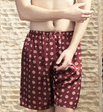 Load image into Gallery viewer, Zebra Multicolor Silk Satin Pajama Pants Men&#39;s Shorts Home Pants