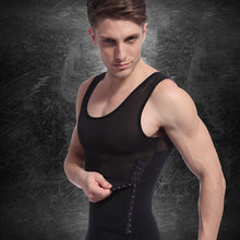 Load image into Gallery viewer, Men Body Shaper Slimming Vest Tight Tank Top Compression Shirt Tummy Control Underwear Shorts Thin