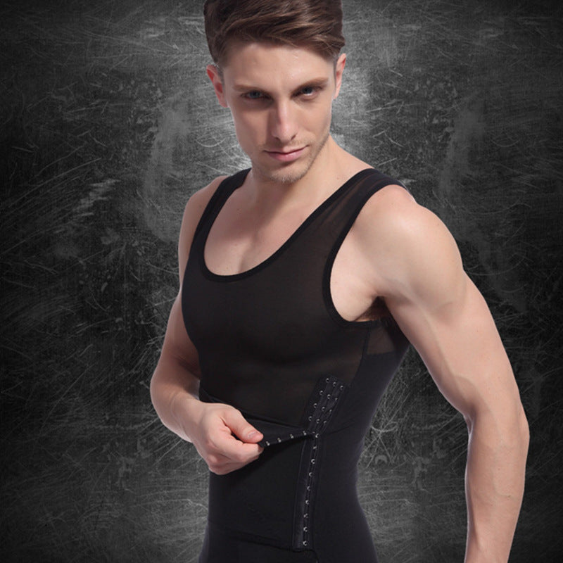 Waist Trainer Men's Slimming Body Shaper Compression Shirt