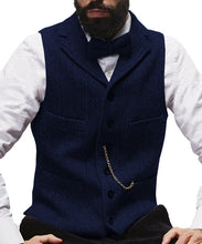 Load image into Gallery viewer, Men&#39;s Vest Tweed Steampunk Premium Wool Blend Waistcoat For Wedding