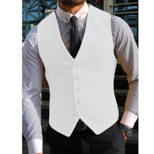 Load image into Gallery viewer, Men&#39;s Suit Vest For Wedding GroommanTweed Business Waistcoat Jacket V Neck Formal Casual  Waistcoat